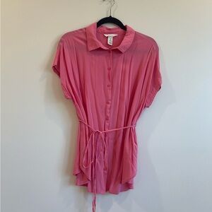 H&M Maternity Pink Button-Up Top